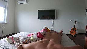 Stepmom let me touch her tits then swallowed