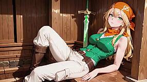 Blonde Pirate Teases In Uniform