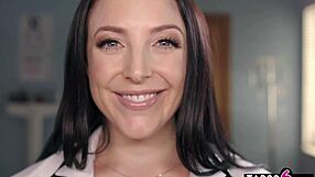 asmr physical exam by huge tits milf doctor angela white