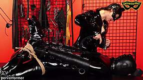 ruined orgasm in strict hogtied position