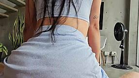 Chubby pussy masturbation to pulsating moaning slimy orgasm