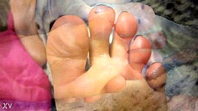 Two cumshots on sexy soles