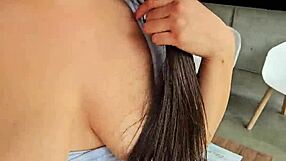 Chubby pussy masturbation to pulsating moaning slimy orgasm