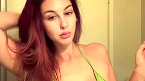 Italian milf artemisia love sexy smoker session big tits bikini