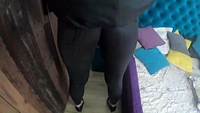 preview-milfycalla gets a lot of cum on new puffy downjacket -167- hot ass babe in tight leather leggings and high heels f