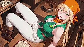 Blonde Pirate Teases In Uniform