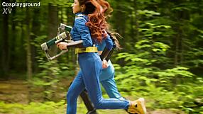audrey reid and sage hunter fuck in fallout cosplay
