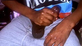 Black male solo cum explosion you wont believe