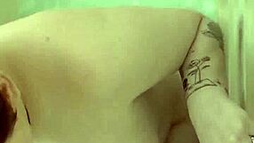 Oiled bathtub vibrator cums