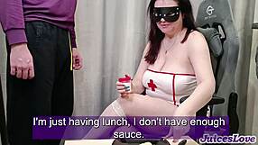 Nurse sucked cum off food after deepthroat in hospital