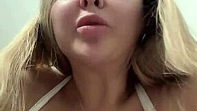 Milf wife with huge halos of real tits wants two cocks licks nipples ready to do it