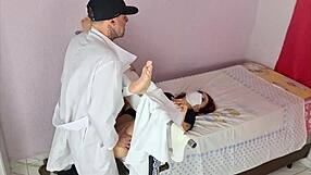 married woman squirts during gyno exam