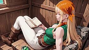 Blonde Pirate Teases In Uniform