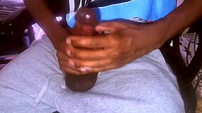 Black male solo cum explosion you wont believe