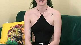 Kit Summers appears in black bodysuit with gothic miniskirt