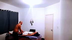 Client seduces masseur during the massage session
