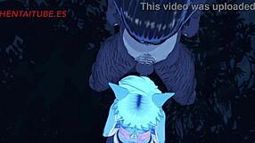 Wolf rails kitty hard with multiple cumshots in park