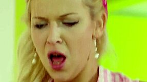 curvy blonde sits on face then rides