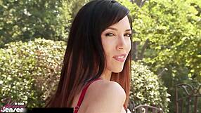 busty jelena jensen teases and plays with her curves