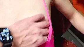 tried on dresses in the dressing room and got an anal creampie