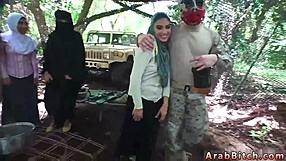 Blonde milf gives outdoor blowjob in uniform