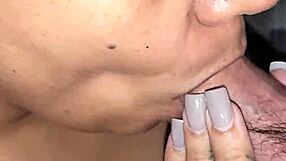 sloppy deep throat from mixed wife