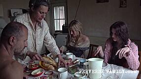 Morning surprise perverse family