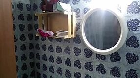 Watching on my stepsister in the shower hidden camera