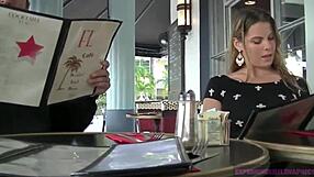 Exhibitionist Wife Heather Public Upskirt And Flashing Lunch