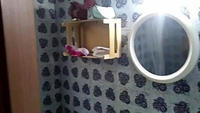 Watching on my stepsister in the shower hidden camera