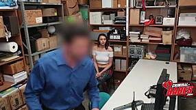 MALL COP fucks shoplifter resembling his wife