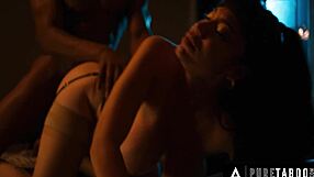 Pure taboo little 18+ puck & her husbands evil ghost invasion turns into rough sex ritual to banish it
