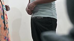 indian doctor sultana checks patient dick closely