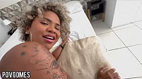 essa preta loves swallowing her friends penis