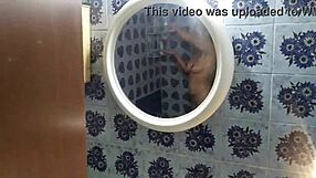 Watching on my stepsister in the shower hidden camera