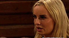 curvy lesbian slaves moan while touching for madame