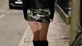 Wife out public flashing