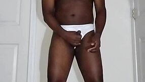 My first time masturbating since august wearing white underwear