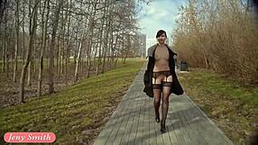 Stockings flashing in spring by jeny smith