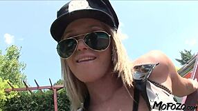 Blonde police officer takes deep anal from monster cock