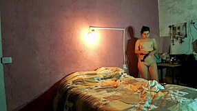Spanish babe rubs her pussy