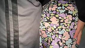 She strokes stranger penis during homemade roleplay
