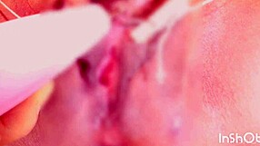 Amateur asian uses electric toothbrush for masturbation